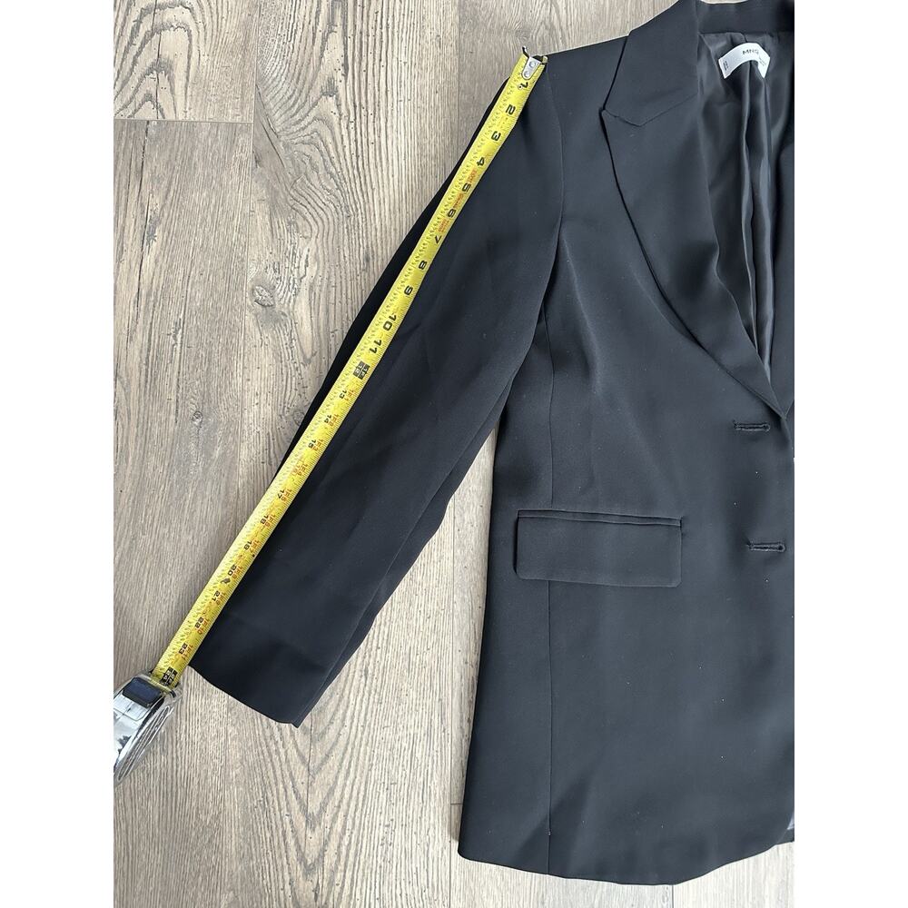 Mango MNG Oversized Blazer Black Medium Lined with pockets - Picture 5 of 8